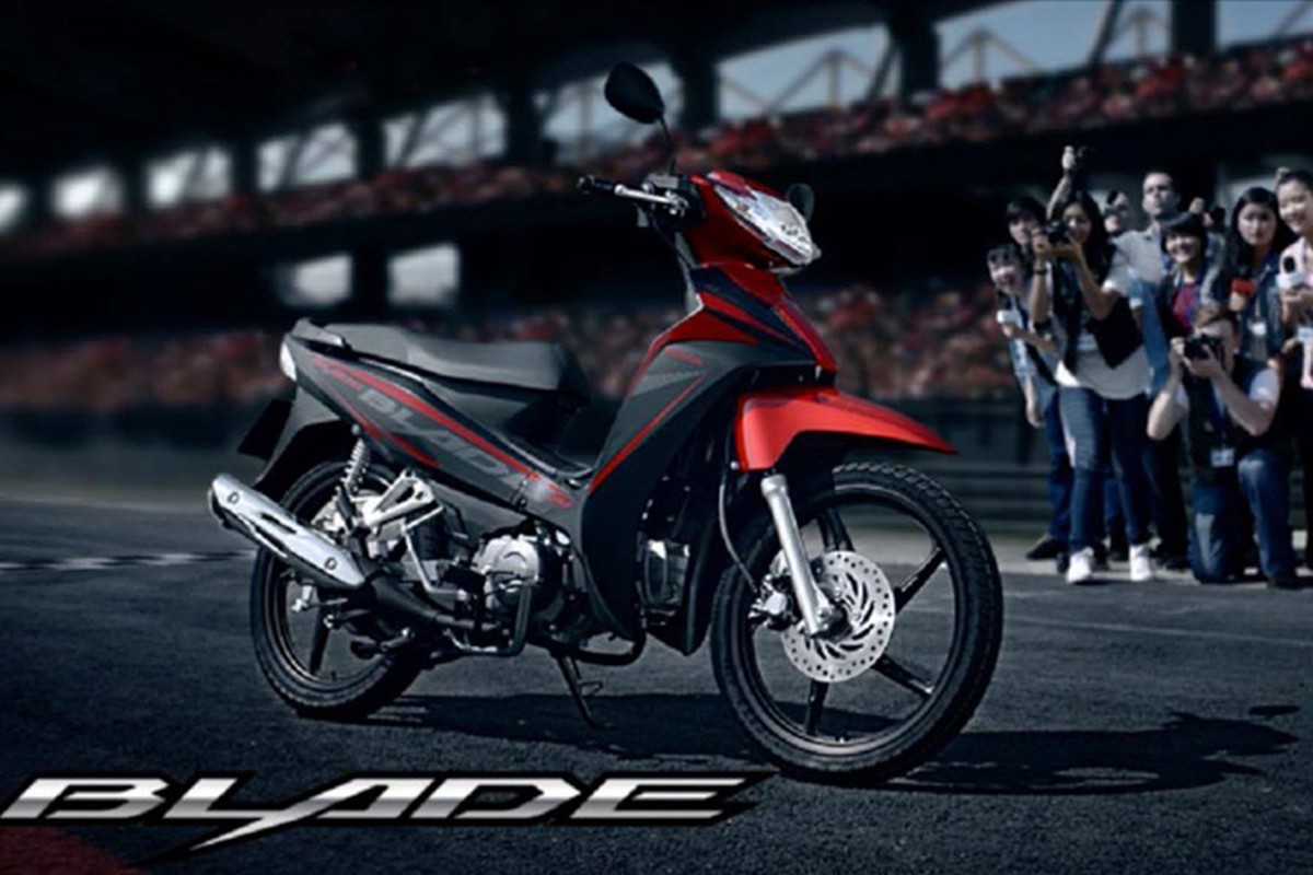 Chi tiet xe so Blade 110 son mo moi cua Honda VN